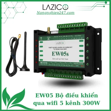 EW05s – Bộ điều khiển từ xa WiFi, hỗ trợ cảm biến 4–20mA, tự động bật/tắt theo giá trị cảm biến