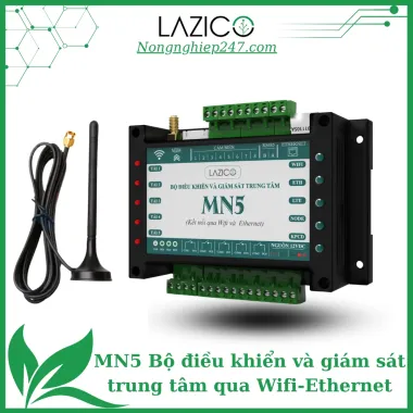 MN5 - Bộ điều khiển và giám sát trung tâm qua wifi và ethernet